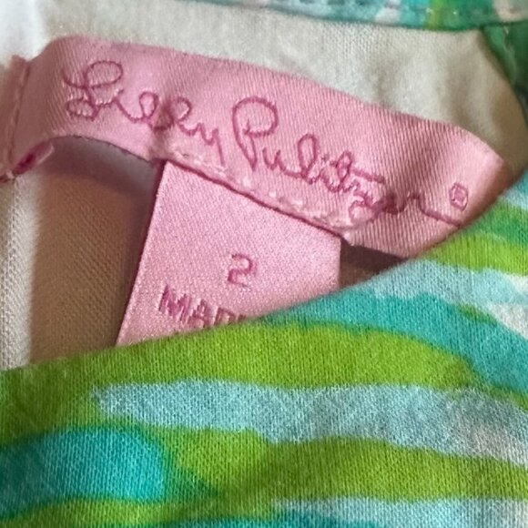 Lilly Pulitzer Kinley Dress Pink Sunset Local Flavor Tropical Beach Size 2 Women - Picture 12 of 14